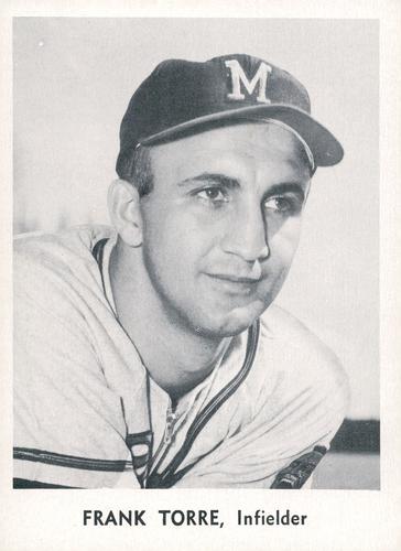 1958 Jay Publishing World Series Milwaukee Braves #NNO Frank Torre Front