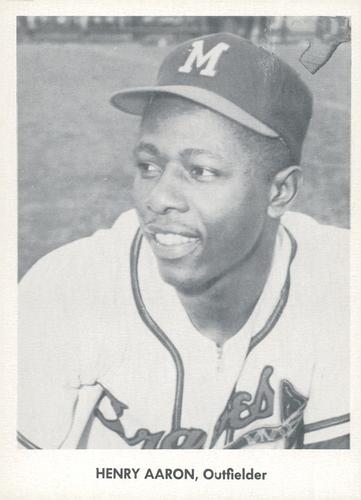 1958 Jay Publishing World Series Braves & Yankees #NNO Henry Aaron Front