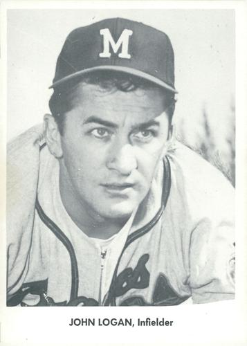 1958 Jay Publishing World Series Braves & Yankees #NNO John Logan Front