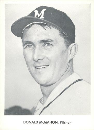1958 Jay Publishing World Series Braves & Yankees #NNO Donald McMahon Front