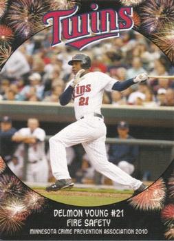 2010 Minnesota Twins Police #9 Delmon Young Front