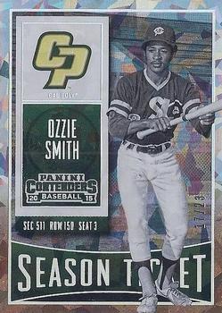 2015 Panini Contenders - Cracked Ice Ticket #74 Ozzie Smith Front