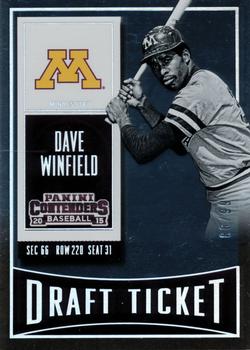 2015 Panini Contenders - Draft Ticket #32 Dave Winfield Front
