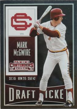 2015 Panini Contenders - Draft Ticket #68 Mark McGwire Front