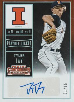 2015 Panini Contenders - College Ticket Variation Autographs Playoff #7 Tyler Jay Front