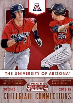 2015 Panini Contenders - Collegiate Connections #12 Kevin Newman / Scott Kingery Front