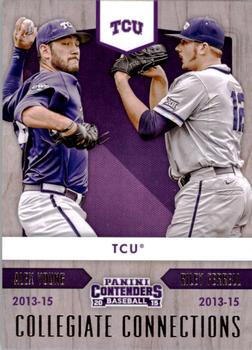2015 Panini Contenders - Collegiate Connections #15 Alex Young / Riley Ferrell Front