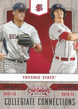 2015 Panini Contenders - Collegiate Connections #19 Aaron Judge / Taylor Ward Front
