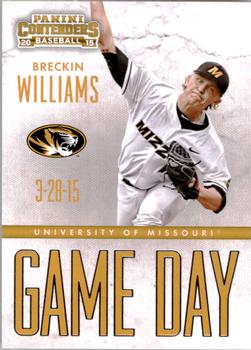 2015 Panini Contenders - Game Day Tickets #8 Breckin Williams Front