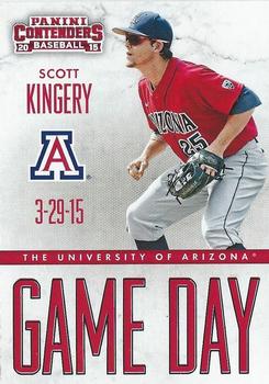 2015 Panini Contenders - Game Day Tickets #23 Scott Kingery Front