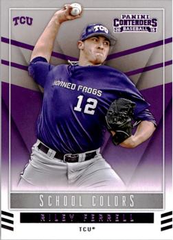 2015 Panini Contenders - School Colors #36 Riley Ferrell Front