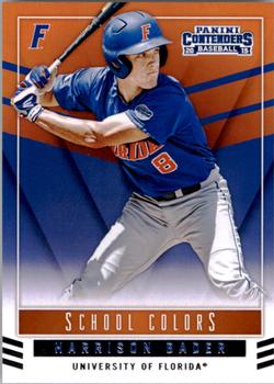 2015 Panini Contenders - School Colors #43 Harrison Bader Front