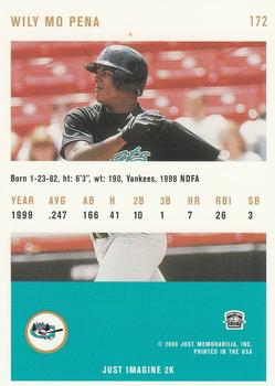 2000 Just - Gold #172 Wily Mo Pena  Back