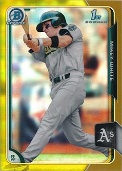 2015 Bowman Draft - Chrome Gold Refractors #119 Mikey White Front
