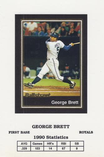 1991 Ballstreet - Oversized #10 George Brett Front