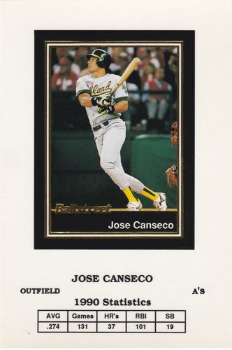 1991 Ballstreet - Oversized #6 Jose Canseco Front