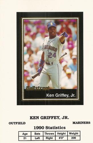 1991 Ballstreet - Oversized #24 Ken Griffey Jr. Front