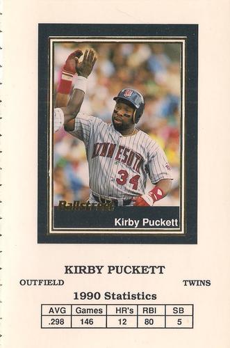 1991 Ballstreet - Oversized #31 Kirby Puckett Front