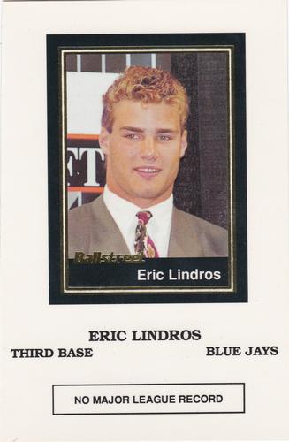 1991 Ballstreet - Oversized #41 Eric Lindros Front