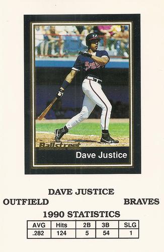 1991 Ballstreet - Oversized #55 Dave Justice Front