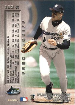 2000 Metal - Emerald #183 Fred McGriff Back