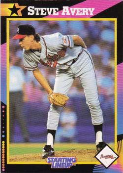 1992 Kenner Starting Lineup Cards Extended Series #50018000 Steve Avery Front