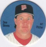 1995 Coca-Cola Minnesota Twins Pogs SGA #NNO Dave Stevens Front