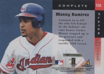 1998 Score - Complete Players #10A Manny Ramirez Back
