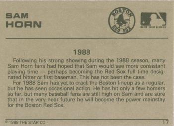 1988-89 Star Gold #17 Sam Horn Back