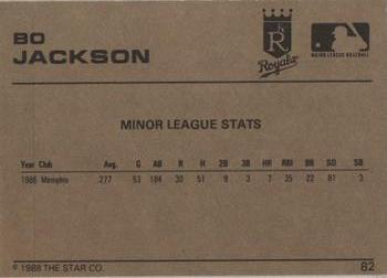1988-89 Star Gold #82 Bo Jackson Back