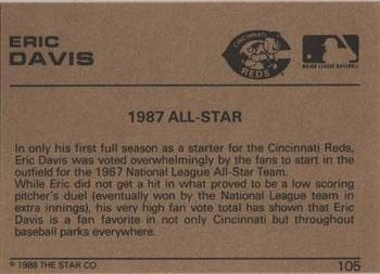 1988-89 Star Gold #105 Eric Davis Back