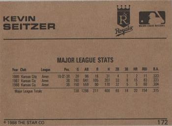 1988-89 Star Gold #172 Kevin Seitzer Back