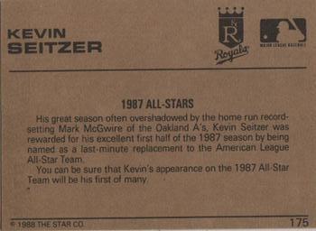 1988-89 Star Gold #175 Kevin Seitzer Back