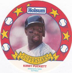 1990 Holsum Discs #17 Kirby Puckett Front