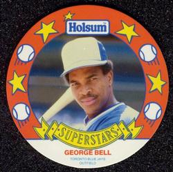 1990 Holsum Discs #1 George Bell Front