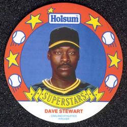 1990 Holsum Discs #14 Dave Stewart Front