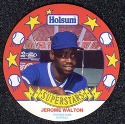 1990 Holsum Discs #19 Jerome Walton Front