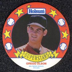 1990 Holsum Discs #20 Gregg Olson Front