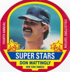 1990 MSA Super Stars Discs #14 Don Mattingly Front