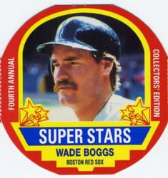 1990 MSA Super Stars Discs #7 Wade Boggs Front