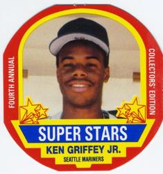 1990 MSA Super Stars Discs #8 Ken Griffey Jr. Front