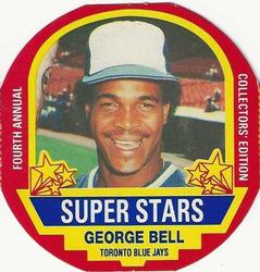 1990 MSA Super Stars Discs #9 George Bell Front