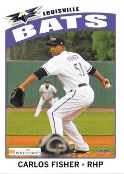 2012 Choice Louisville Bats #3 Carlos Fisher Front
