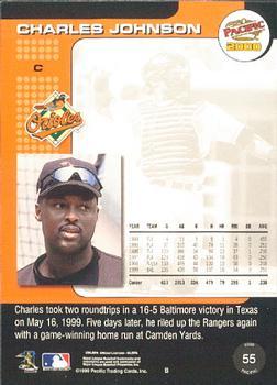 2000 Pacific - Copper #55 Charles Johnson  Back