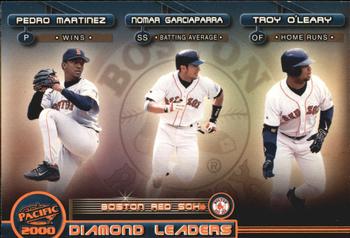2000 Pacific - Diamond Leaders #3 Nomar Garciaparra / Pedro Martinez / Troy O'Leary Front