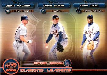 2000 Pacific - Diamond Leaders #6 Deivi Cruz / Dave Mlicki / Dean Palmer Front