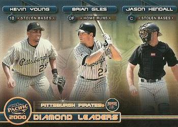 2000 Pacific - Diamond Leaders #27 Brian Giles / Jason Kendall / Kevin Young Front