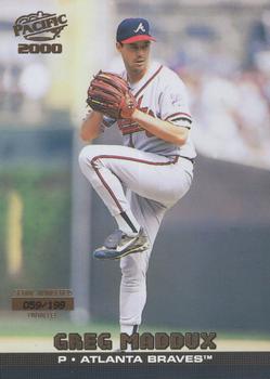 2000 Pacific - Gold #42 Greg Maddux Front