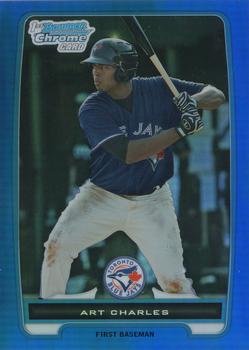 2012 Bowman Chrome - Prospects Blue Refractor #BCP155 Art Charles Front