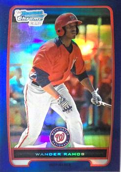 2012 Bowman Chrome - Prospects Blue Refractor #BCP166 Wander Ramos Front